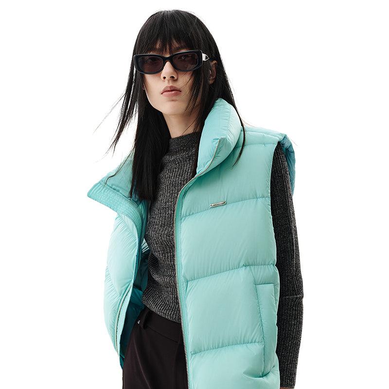 Women's Lake Blue Quilted Down Vest