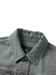 Women's Streetwear Cropped Denim Jacket