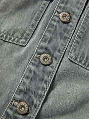 Women's Streetwear Cropped Denim Jacket