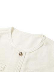 Women's Chanel-Style Short-Sleeve Cardigan