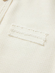 Women's Chanel-Style Short-Sleeve Cardigan