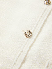 Women's Chanel-Style Short-Sleeve Cardigan