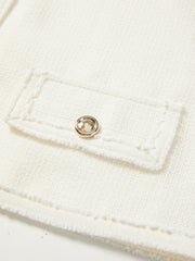 Women's Chanel-Style Short-Sleeve Cardigan