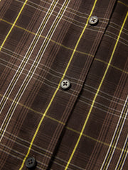 Women's Casual Wheat-Check Shirt