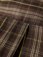 Women's Casual Wheat-Check Shirt