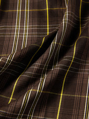 Women's Casual Wheat-Check Shirt