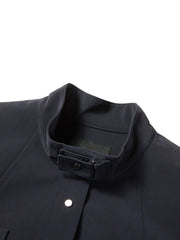 Women's Casual Blouson Stand-Collar PU Jacket