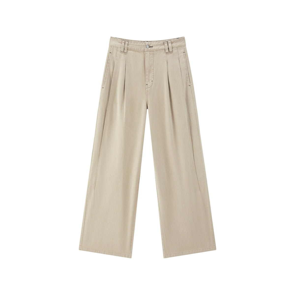 Women's casual loose straight-leg jeans