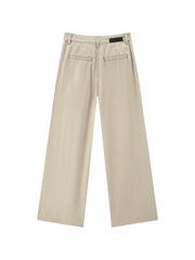 Women's casual loose straight-leg jeans