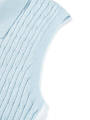 Women's commuter-style sleeveless  polo shirt
