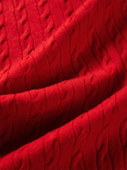 Women's Half-Zip Cable-Knit Sweater