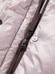 Women's Casual Hooded White Duck Down Purple Puffer Jacket