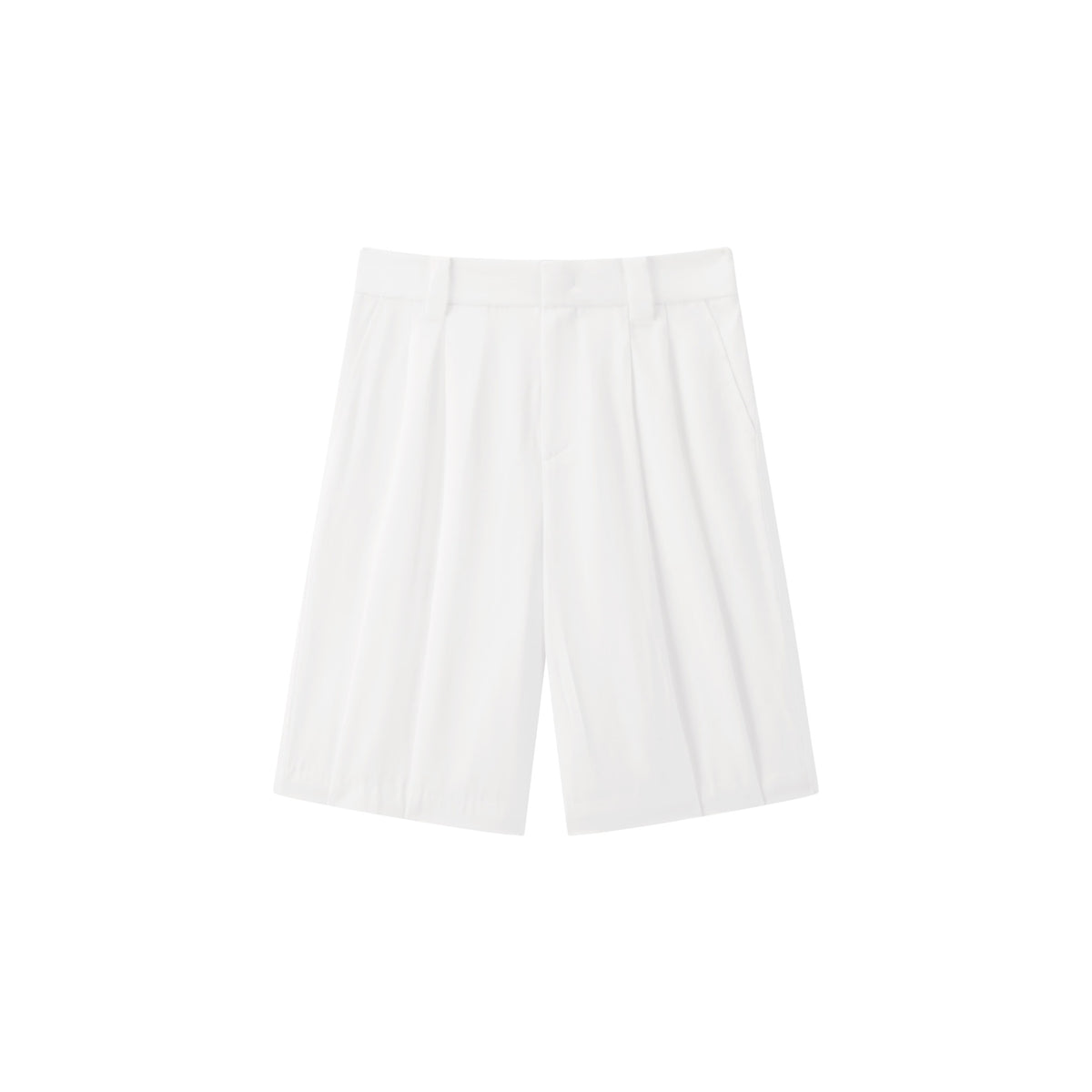 Women's casual white wide-leg short