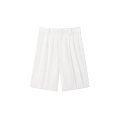 Women's casual white wide-leg short