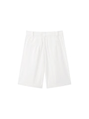 Women's casual white wide-leg short
