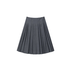 Women's Commute-Style Vest and Pleated Skirt Set
