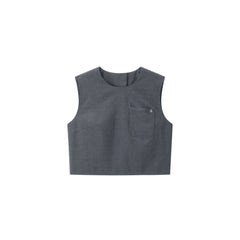 Women's Commute-Style Vest and Pleated Skirt Set