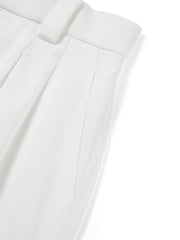 Women's casual white wide-leg short