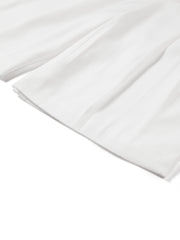 Women's casual white wide-leg short
