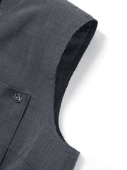 Women's Commute-Style Vest and Pleated Skirt Set