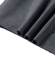 Women's Commute-Style Gray Pleated Midi Skirt