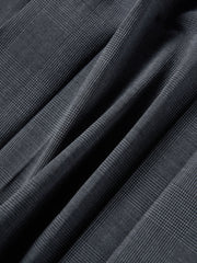 Women's Commute-Style Gray Pleated Midi Skirt