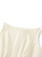 Women's Commute Sleeveless Bateau Neck Dress