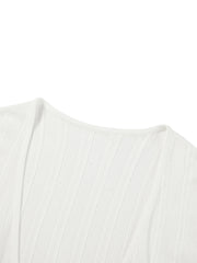 Women's Casual Short Hollow Out  Knit Cardigan