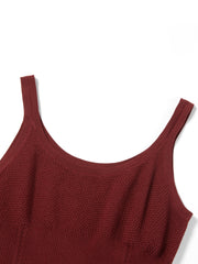 Women's Simple U-Neck Flattering Knit Tank Top