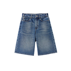 Women's Cotton Straight-Leg Denim Shorts