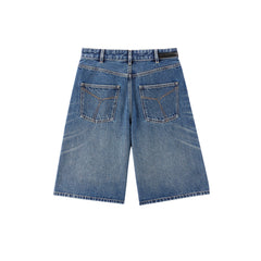 Women's Cotton Straight-Leg Denim Shorts