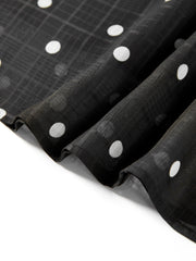 Women's Polka-Dot Chiffon Skirt