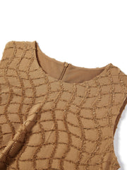 Women's Textured Sleeveless Dress