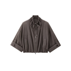 Women's Light Outdoor Stand-Collar Cargo Jacket