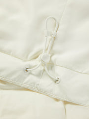 Women's Barn-Style Quilted Corduroy-Panel Shirt-Down Jacket