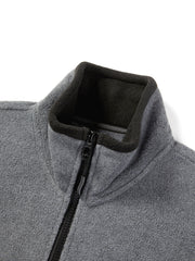 Women's Casual Color-Block Fleece Jacket