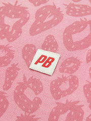 Women's Strawberry Leopard Print Cropped Top