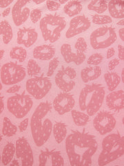 Women's Strawberry Leopard Print Cropped Top