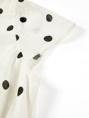Women's Resort Waist-Cinching Polka Dot Dress