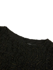 Women's Elegant Black Sparkly Evening Dress