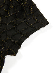 Women's Elegant Black Sparkly Evening Dress