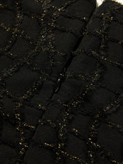 Women's Elegant Black Sparkly Evening Dress