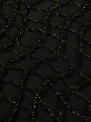 Women's Elegant Black Sparkly Evening Dress