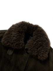 Women's Vintage Goose Down Jacket with Detachable Fur Collar