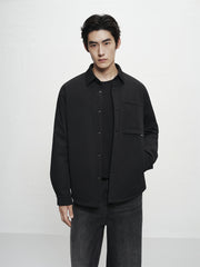 Men's 3D Jacquard Down Shirt Jacket