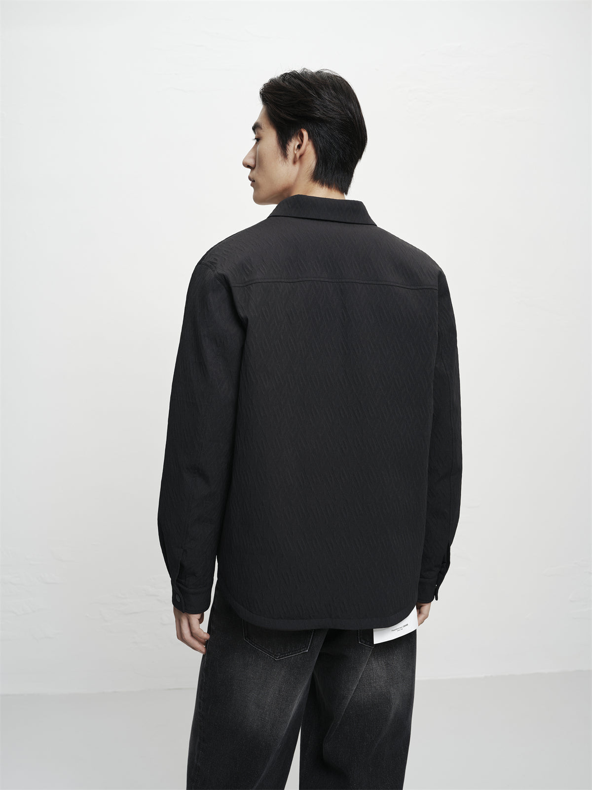 Men's 3D Jacquard Down Shirt Jacket