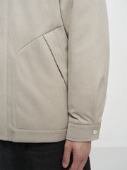 Men's Utility Down Jacket with Contrast Details