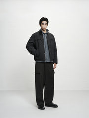 Men's Short Stand-Collar Tailored Down Jacket