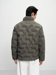 Men's Letter-Bonded Puffer Jacket