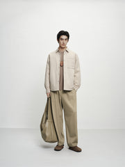 Men's 3D Jacquard Down Shirt Jacket